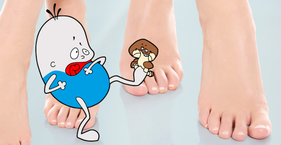 Keiner mag Fußpilz!