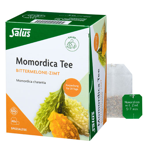 MOMORDICA CHARANTIA m.Zimt Kräuterteemisch.Fbtl.