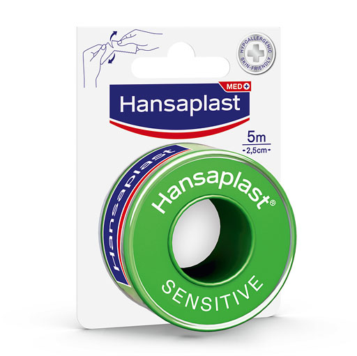 HANSAPLAST Fixierpfl.Sensitive 2,5 cmx5 m